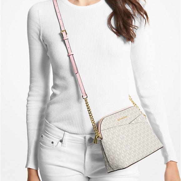 MICHAEL KORS
Jet Set Travel Medium Logo Dome Crossbody Bag
Powder Blush Mult NWT - Picture 3 of 3